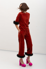 Lisa Velour Set - Terra