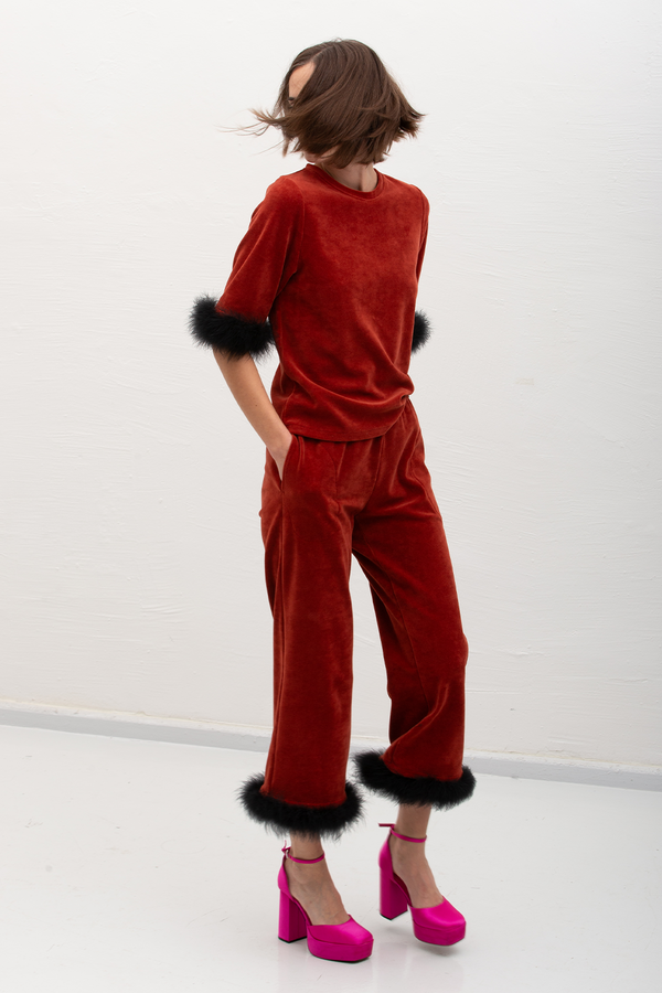 Lisa Velour Set - Terra