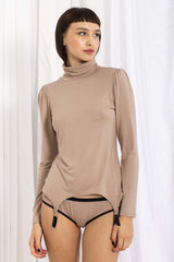 Krista Suspender Top  - Mink
