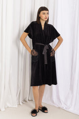 Diana Wings Wrap Long - Black