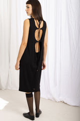Karin Reversible Jersey Dress - Black
