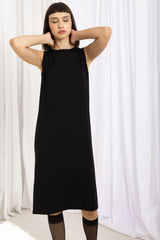 Karin Reversible Jersey Dress - Black