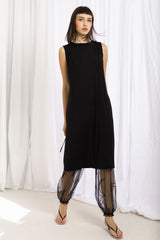 Karin Reversible Jersey Dress - Black