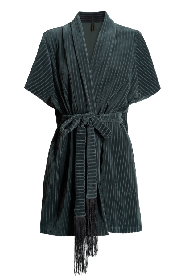 Diana Striped Wrap - Green