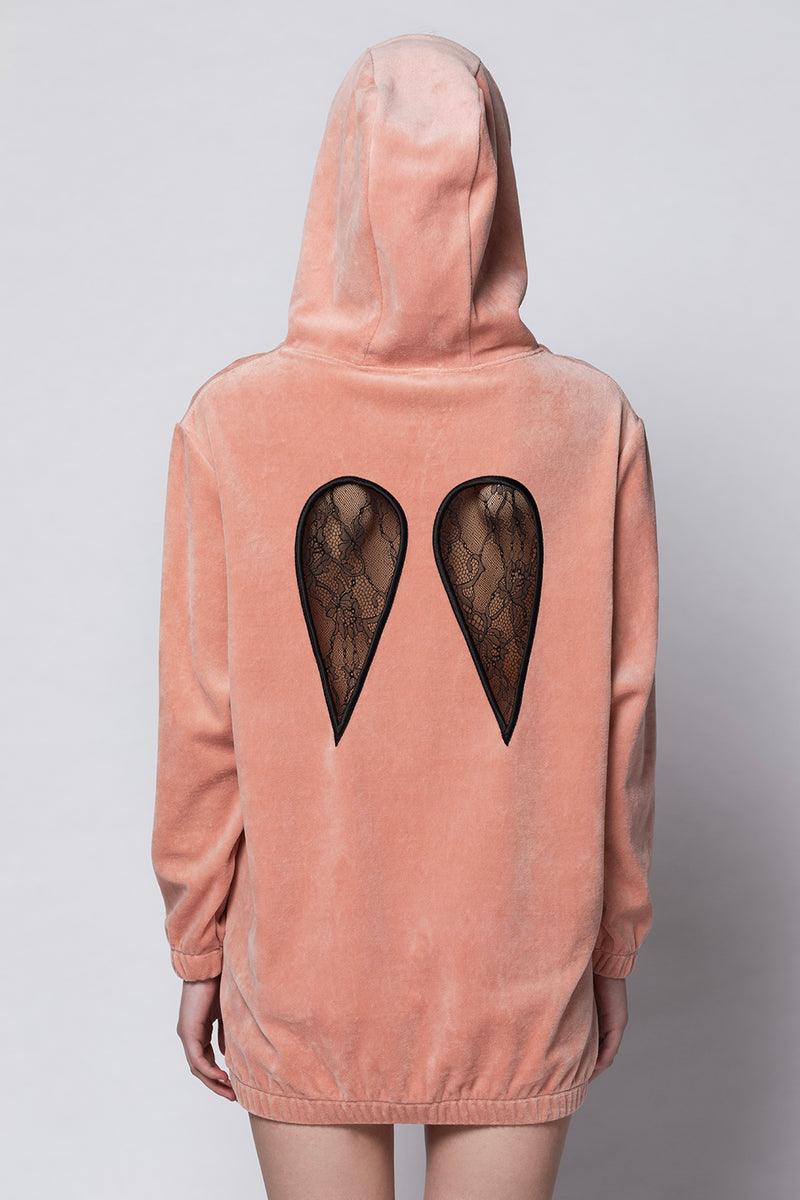 Diana Wings Hoodie - Peach