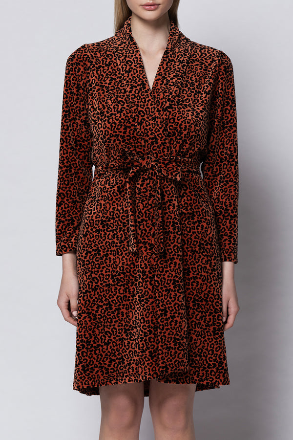 Getter Leopard Gown - Terra