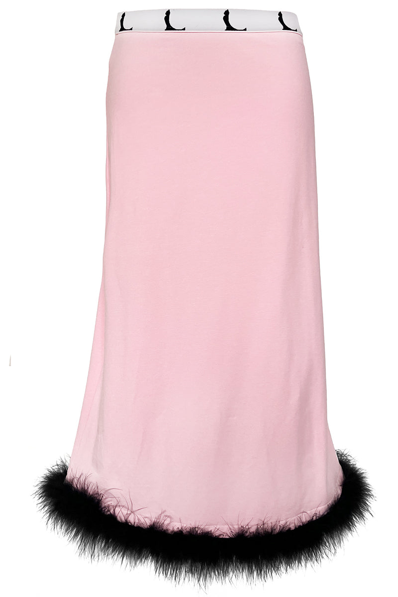 Harriet Marabou Skirt - Pink