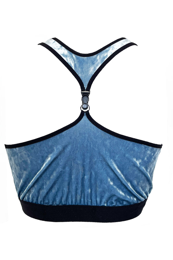 Ilona Velvet Bra - Blue