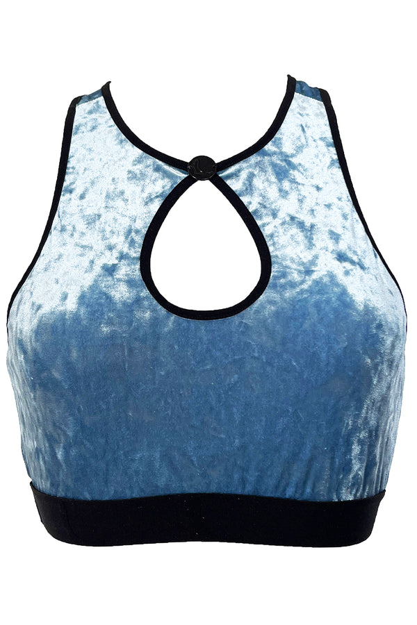 Ilona Velvet Bra - Blue