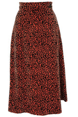 Iris Leopard Print Skirt - Terra