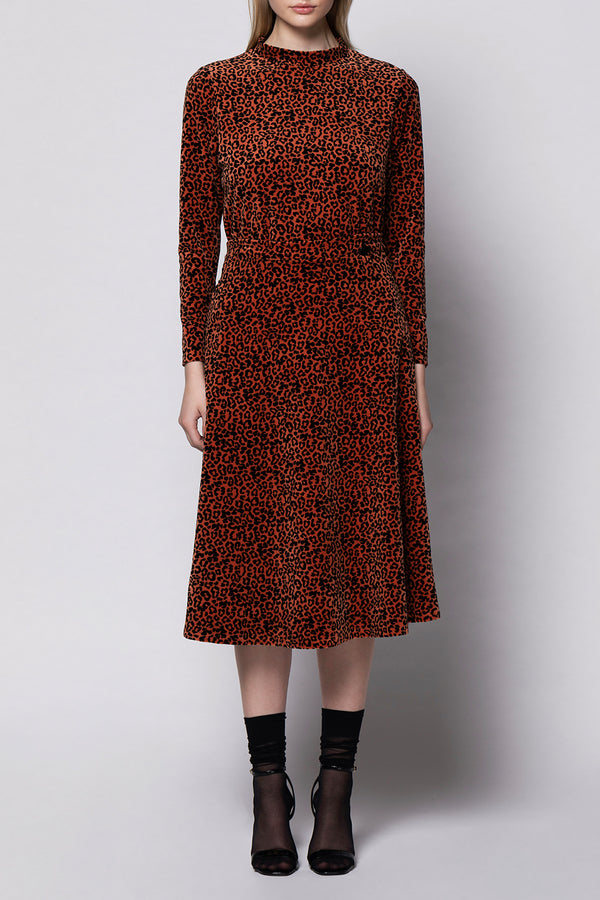 LAST ONE! - Iris Leopard Print Skirt - Terra
