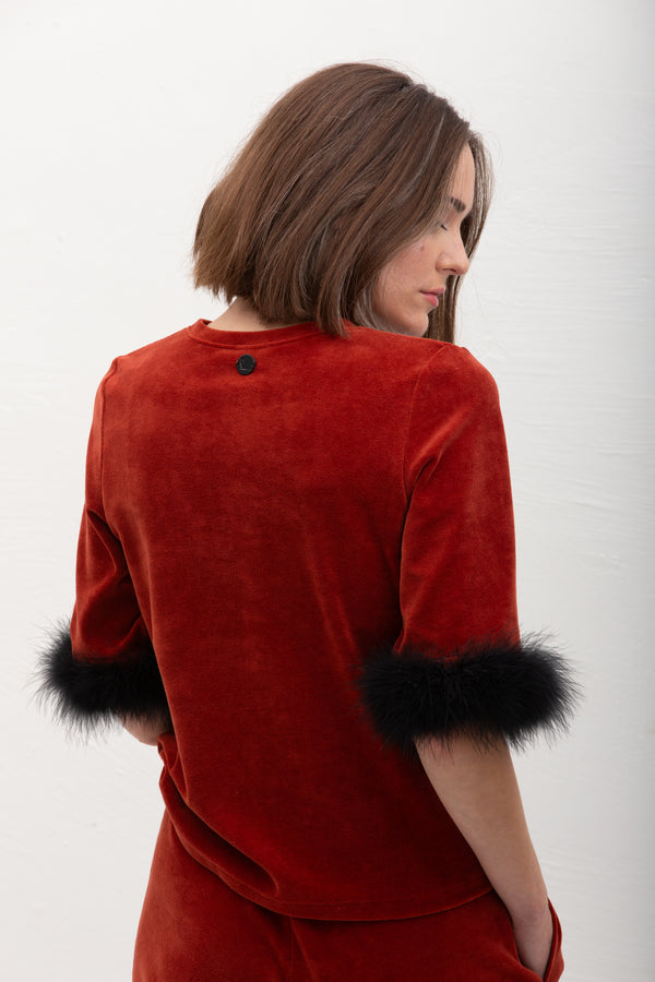 Lisa Velour Set - Terra