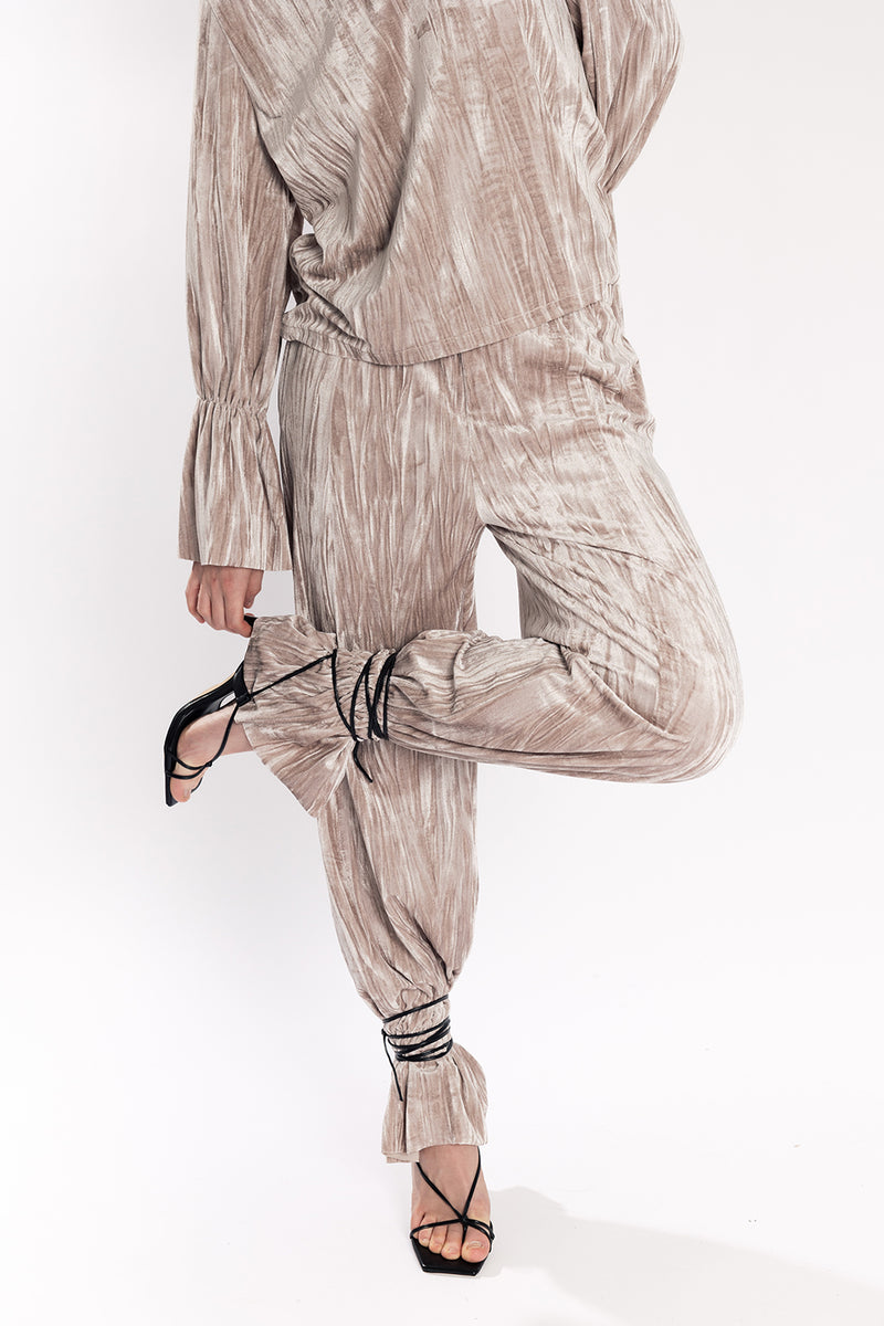 Kerli Velvet Trousers - Cream
