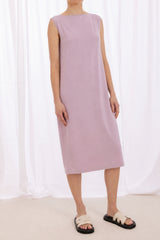 Karin Reversible Jersey Dress - Lilac Pink