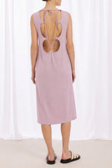 Karin Reversible Jersey Dress - Lilac Pink