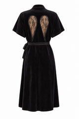 Diana Wings Wrap Long - Black