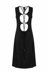 Karin Reversible Jersey Dress - Black