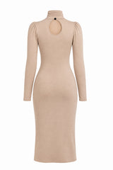 Reina Turtleneck Slip - Mink