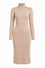 Reina Turtleneck Slip - Mink