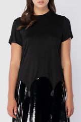 Kristel Suspender T-shirt - Black