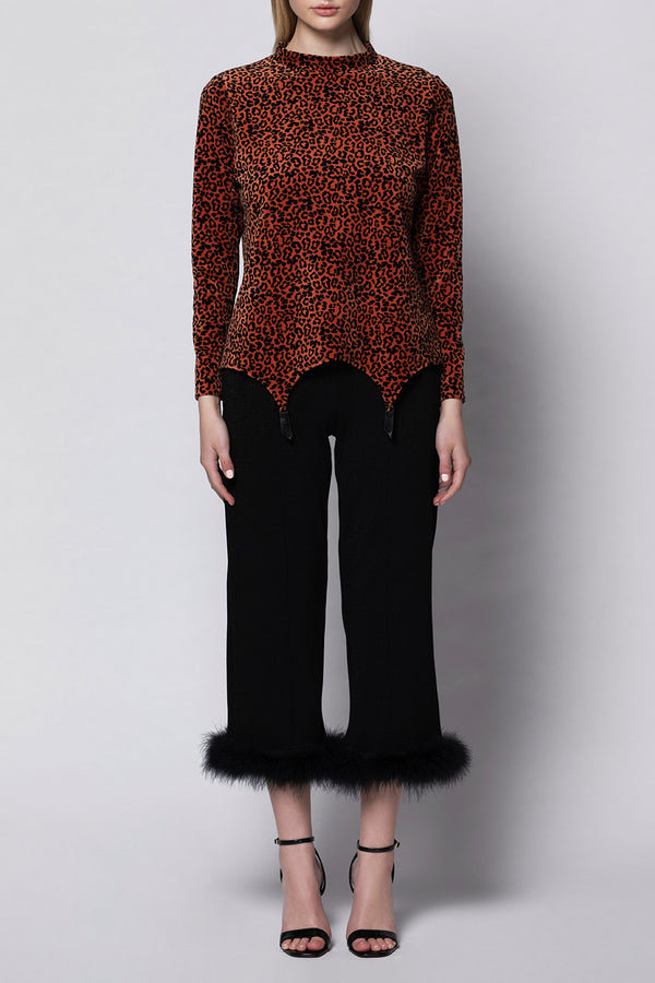 LAST ONE! - Leopard Suspender Jumper - Terra