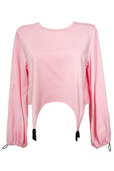 Liilit Suspender Crop Top - Pink