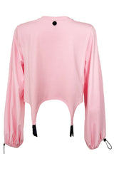 Liilit Suspender Crop Top - Pink