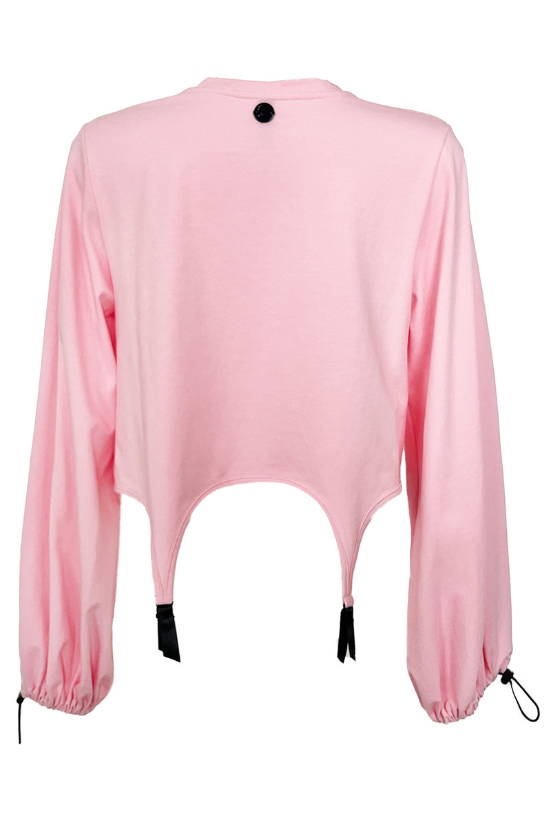 Liilit Suspender Crop Top - Pink
