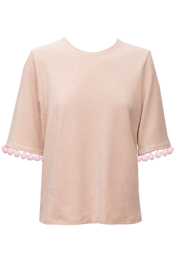 Lisa T-Shirt - Nude + Pink