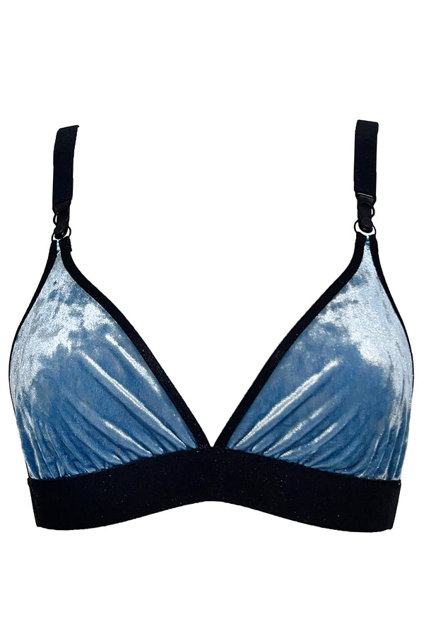 Riti Velvet Bra - Blue
