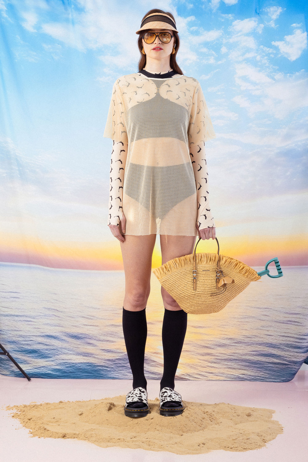 Sian Fishnet Dress