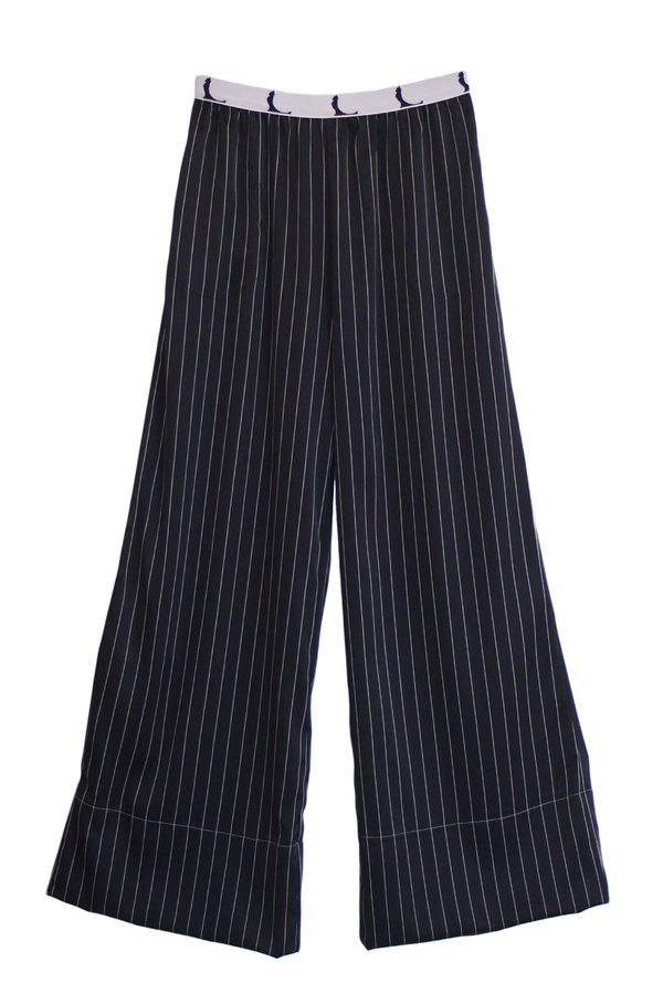 LAST ONE! - Striped PJ Trousers - Black + White