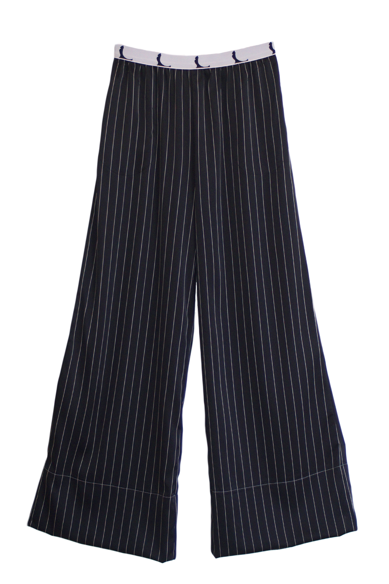LAST ONE! - Striped PJ Trousers - Black + White