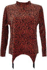 Leopard Suspender Jumper - Terra