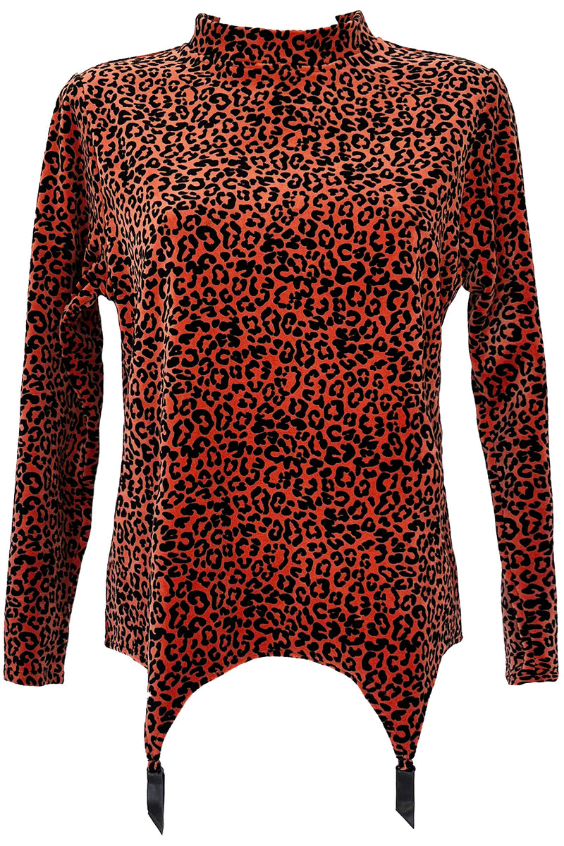 Leopard Suspender Jumper - Terra