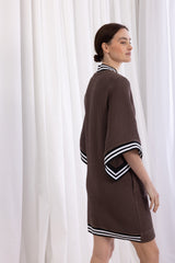 Kimono Gown - Dusty Brown