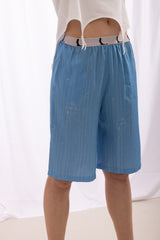 Katwoman Print Shorts - Blue