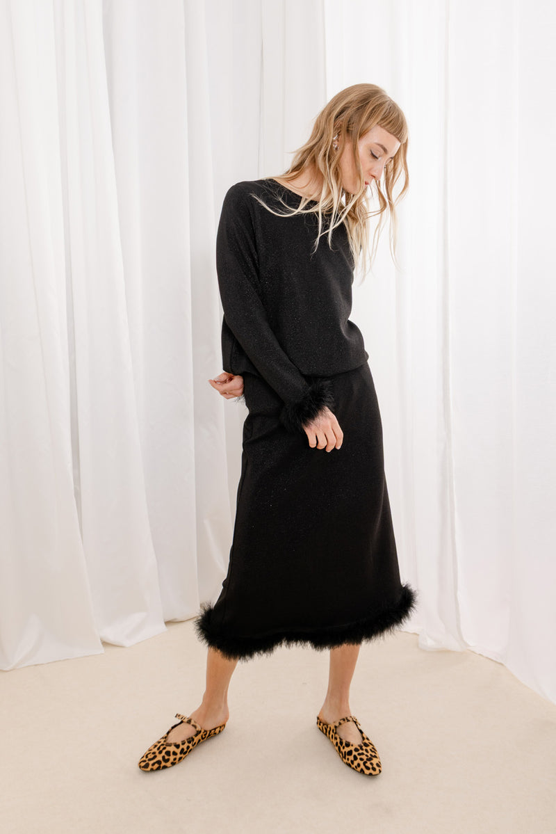 Harriet Disco Skirt - Black