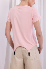 Cat logo Kristel Suspender T-shirt - Pink