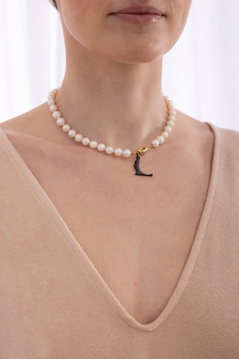 hoji x Kriss Soonik Pearl Necklace - White