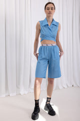 Katwoman Print Top - Blue