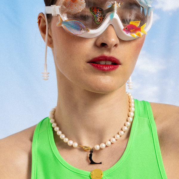 hoji x Kriss Soonik Pearl Necklace - White
