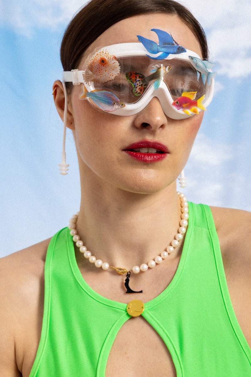 hoji x Kriss Soonik Pearl Necklace - White