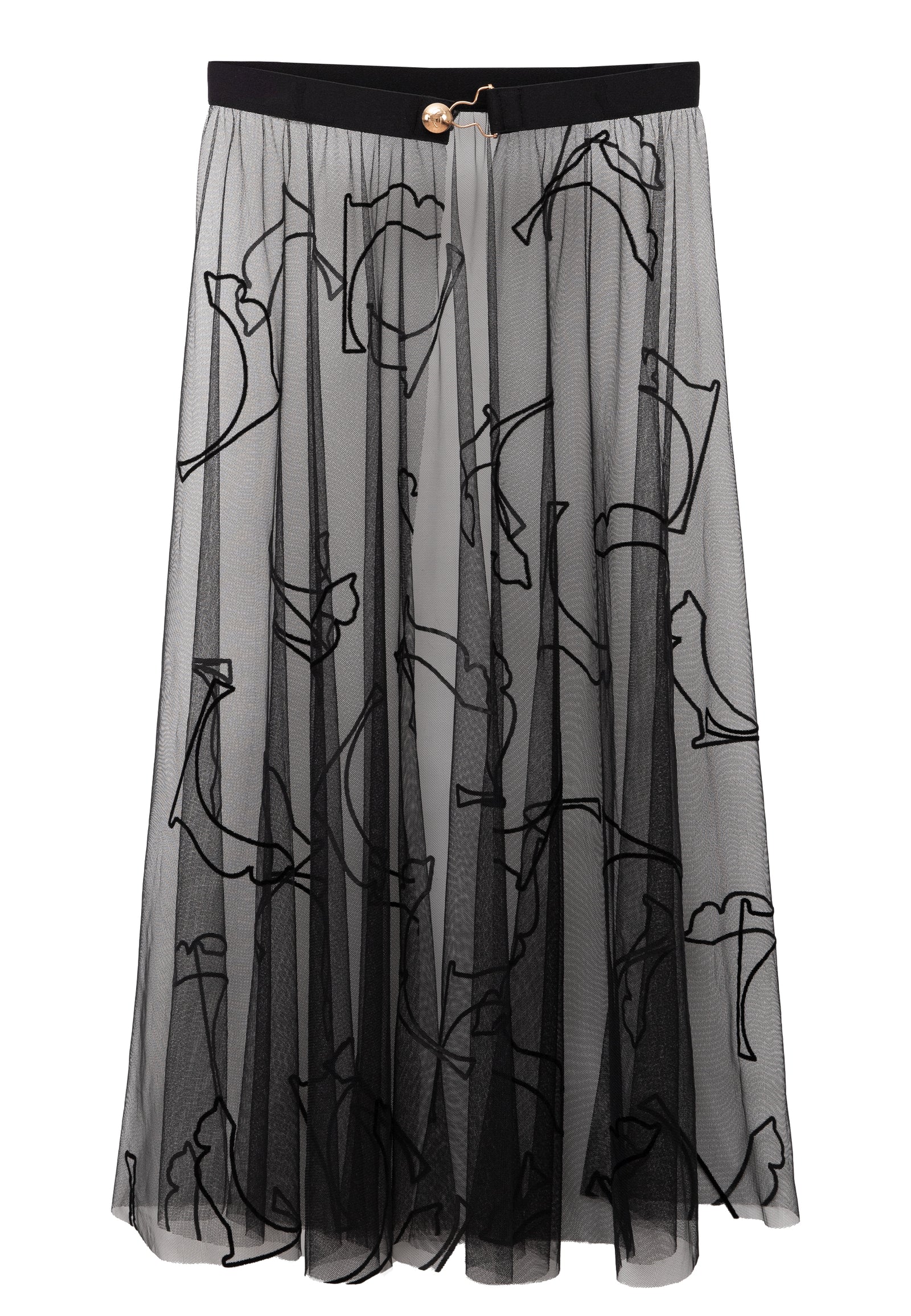 フラメンコ reel of lyricism tulle skirt : black フラメンコ reel of