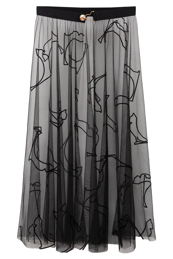 Jo Cat Tulle Skirt - Gold buckle
