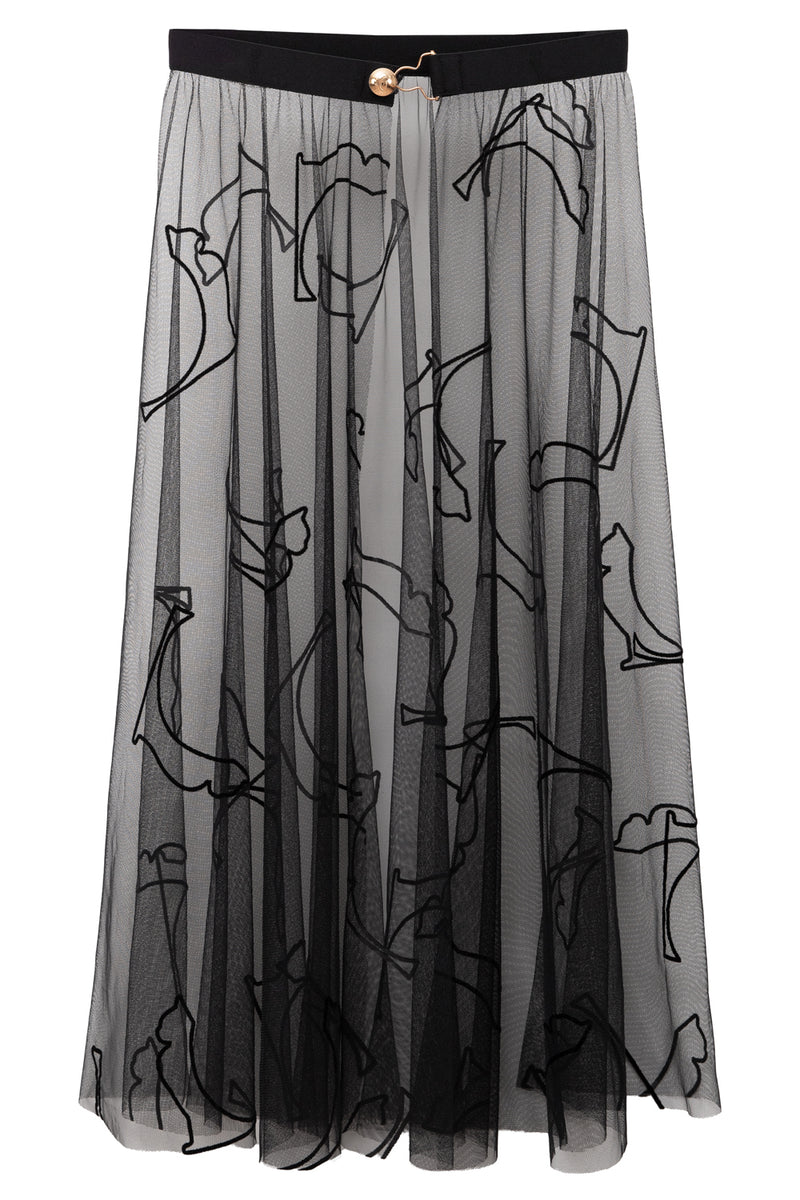 Jo Cat Tulle Skirt - Gold buckle