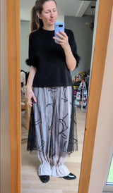 Jo Cat Tulle Skirt - Gold buckle