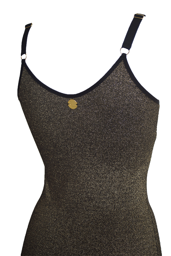 Reina Disco Slip - Gold