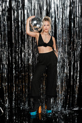 Anett Disco Trousers - Black