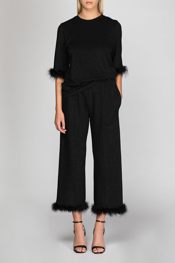 Anett Disco Trousers - Black